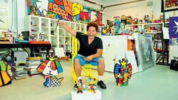 Em Miami, Romero Britto mostra seu estúdio e fala do processo de criação. - João Passos/BrasilFotopress