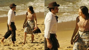 Bruno Gagliasso e Bianca Bin gravam nova novela na praia - Reprodução / Instagram