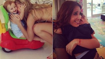 Claudia Leitte e Wanessa com os filhos, Rafael e José Marcus - Reprodução/Instagram