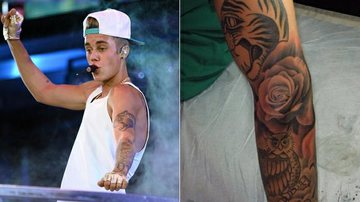 Justin Bieber faz nova tatuagem - Getty Images e Instagram/Reprodução