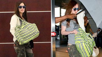 Grávida, Megan Fox tenta esconder sua barriga - Splash News