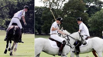 Príncipe William joga polo com o irmão Harry - Getty Images