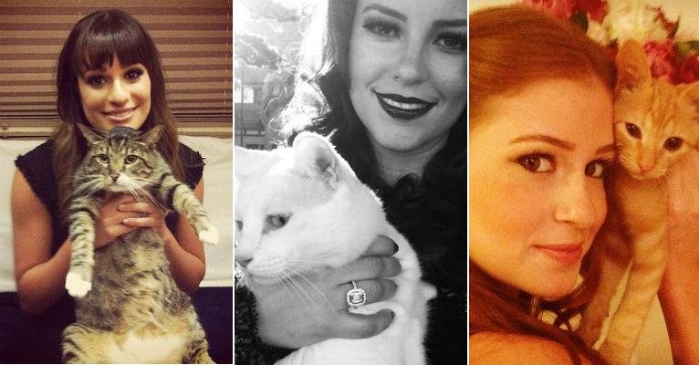 Celebridades não desgrudam de seus gatos - Reprodução/Instagram