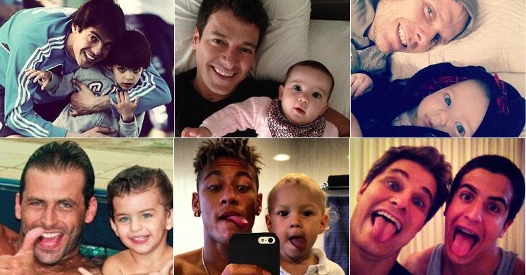 Veja quem são os pais mais babões do Instagram - Fotomontagem/Instagram