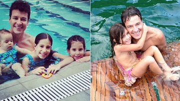 Rodrigo Faro com as filhas, Helena, Clara e Maria - Reprodução/Instagram
