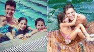 Rodrigo Faro com as filhas, Helena, Clara e Maria - Reprodução/Instagram