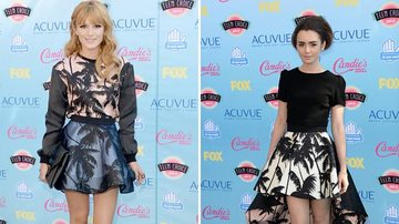 Bella Thorne Lily Collins durante o Teen Choice Awards 2013 - Getty Images