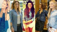 Famosas investem na camisa jeans como tendência - Reprodução Instagram/ TV Globo