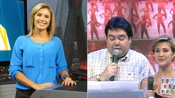 Flávia Freire já foi assistente de Faustão - Reprodução e Zé Paulo Cardeal/TV Globo