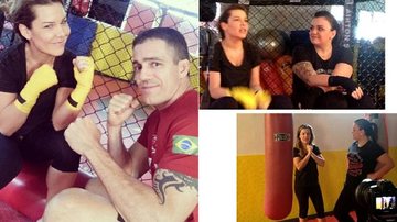 Fernanda Souza na aula de Muay Thai - Reprodução/Instagram