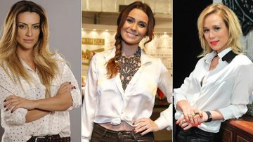 Famosas investem em camisas brancas em seus looks diários - AgNews/TV Globo