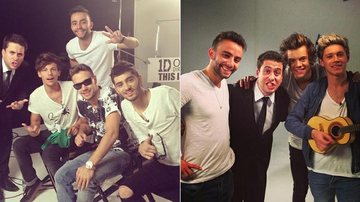 Maurício Meirelles com os integrantes do One Direction - Instagram/Reprodução