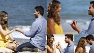 Flor do Caribe: Cassiano pede Ester em casamento numa praia paradisíaca - Divulgação/TV Globo