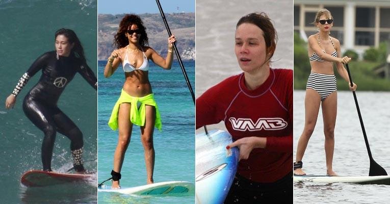 Conheça as famosas que são fãs do surfe! - Fotomontagem