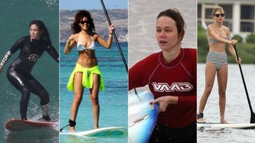 Conheça as famosas que são fãs do surfe! - Fotomontagem