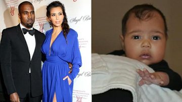 Divulgada primeira foto de North West, filha de Kanye West e Kim Kardashian - Getty Images e Reprodução/Fox5