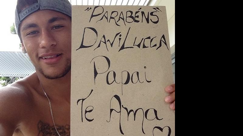Neymar faz homenagem ao filho - Instagram/Reprodução