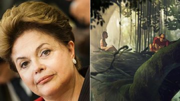 Dilma Rousseff almoça ao lado do diretor Luiz Bolognesi e assiste a animação "Uma História de Amor e Fúria" - Divulgação