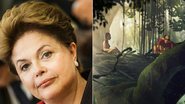 Dilma Rousseff almoça ao lado do diretor Luiz Bolognesi e assiste a animação "Uma História de Amor e Fúria" - Divulgação