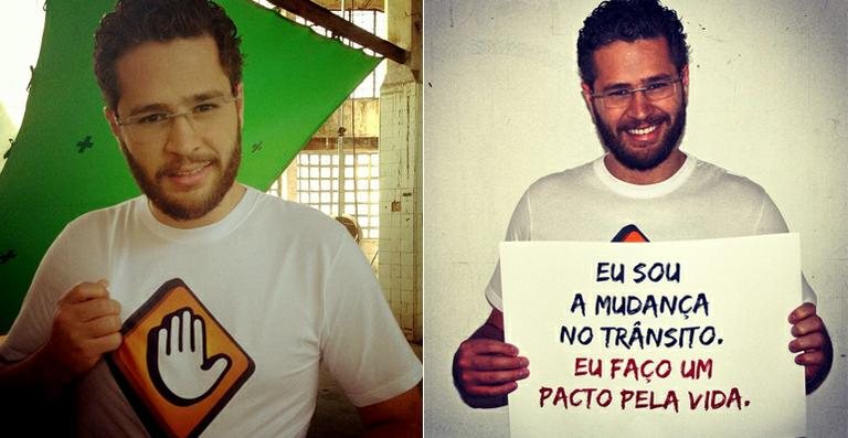 Pedro Leonardo em campanha de trânsito - Reprodução/Instagram