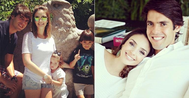 Carol Celico, Kaká e os filhos Luca e Isabella - Instagram/Reprodução
