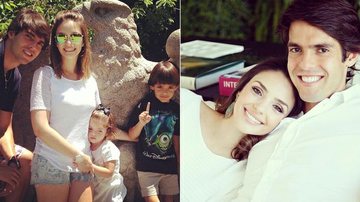 Carol Celico, Kaká e os filhos Luca e Isabella - Instagram/Reprodução