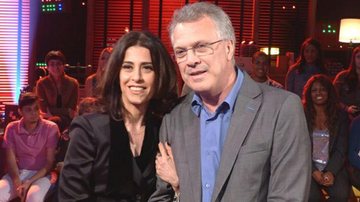 Fernanda Torres e Pedro Bial - Divulgação/ Globo