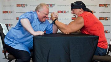 Rob Ford e Hulk Hogan - Mark Blinch/ Reuters