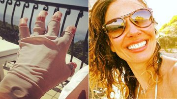Luciana Gimenez curte férias na Itália e protege as mãos na hora de tomar sol - Instagram/Reprodução
