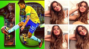 Neymar faz montagem de foto antes de amistoso e deixa Bruna Marquezine de fora - Instagram/Reprodução