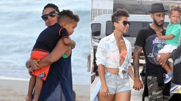 Alicia Keys com a família no Brasil - Wallace Barbosa / AgNews e Fábio Martins/Photorionews