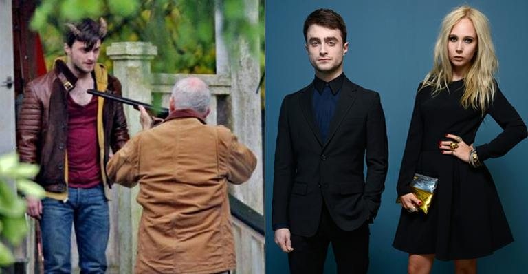 Daniel Radcliffe e Juno Temple, estrelas de 'Horns' - Reprodução e Getty Images