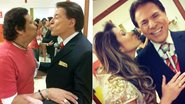 Silvio Santos faz a festa com Carlinhos Aguiar e Lívia Andrade - Instagram/Reprodução