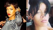 Rihanna mostra foto sem maquiagem - Fotomontagem/Instagram