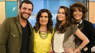 Rodrigo Lombardi, Fátima Bernardes, Deborah Secco e Lúcio Mauro Filho - Reprodução / TV Globo