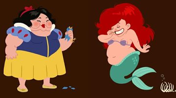 Ilustradora sueca retrata princesas da Disney fora de forma - Divulgação/Anna Panna