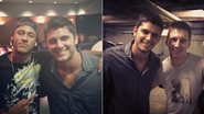 Bruno Gissoni mostra fotos ao lado dos jogadores de futebol Neymar e Lionel Messi na Espanha - Reprodução / Instagram