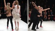Desfile de Nina Ricci na Paris Fashion Week - Reprodução/Foto-montagem