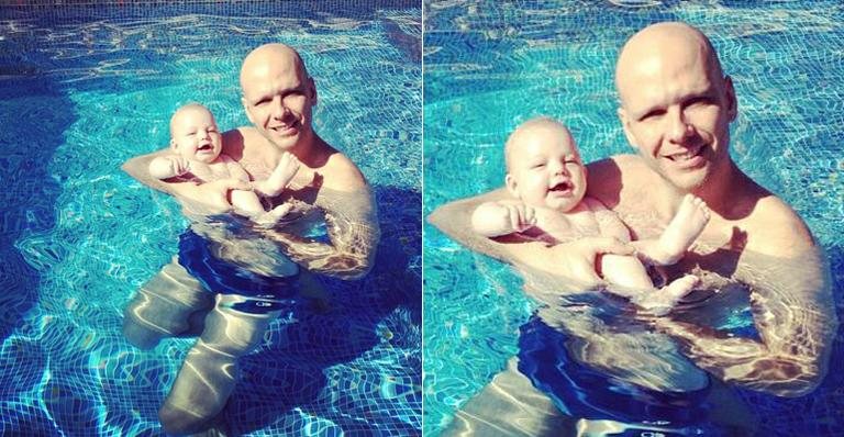 Xuxa brinca na piscina com a filha, Brenda - Instagram/Reprodução