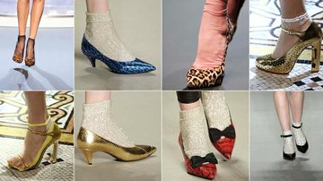 Os sapatos da Paris Fashion Week - Foto-montagem