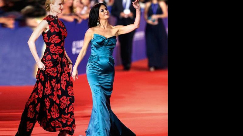 Charme de Nicole e Zeta-Jones no Red carpet com Dicaprio e Travolta - Reuters/Jason Lee