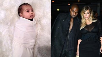 Kim Kardashian mostra sua filha no Instagram - Foto-montagem
