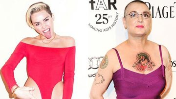 Sinead O'Connor e Miley Cyrus - Terry Richardson/ Getty Images