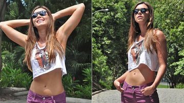 Letícia Wiermann, filha de Datena, mostra a boa forma e dá dicas de beleza e estilo - Divulgação/TV Globo