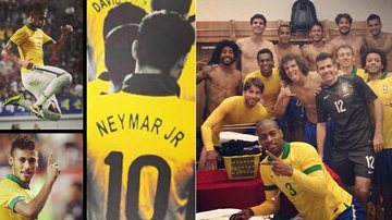 Neymar mostra jogadores sem camisa no vestiário da Seleção após jogo - Instagram/Reprodução
