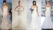 Aprenda a usar vestido de noiva sereia - Foto-montagem