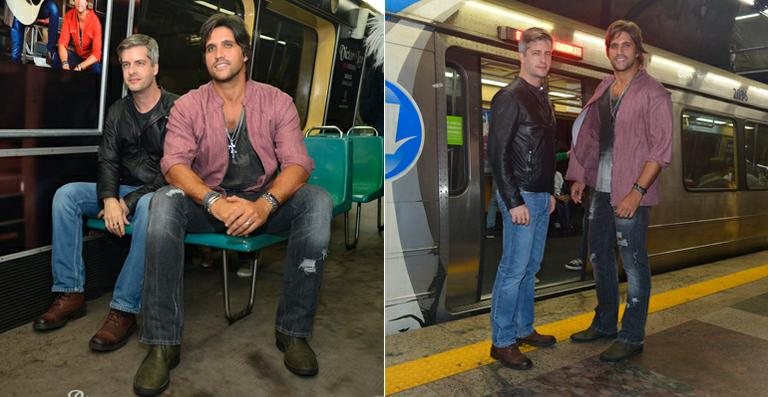 Victor e Leo andam de metrô no Rio de Janeiro - André Muzell / AgNews