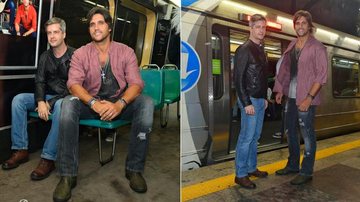 Victor e Leo andam de metrô no Rio de Janeiro - André Muzell / AgNews