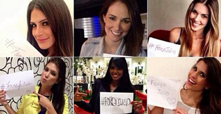 Misses apoiam a campanha Força Júlio na internet - Reprodução / Instagram