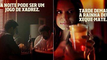 Propaganda compara jogo entre homens e mulheres na balada à uma disputa de xadrez - Divulgação/Campari